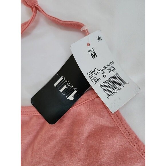 IML (NWT) Women's Pink USA Flag Cropped Graphic Halter Top Size: M - Picture 6 of 6